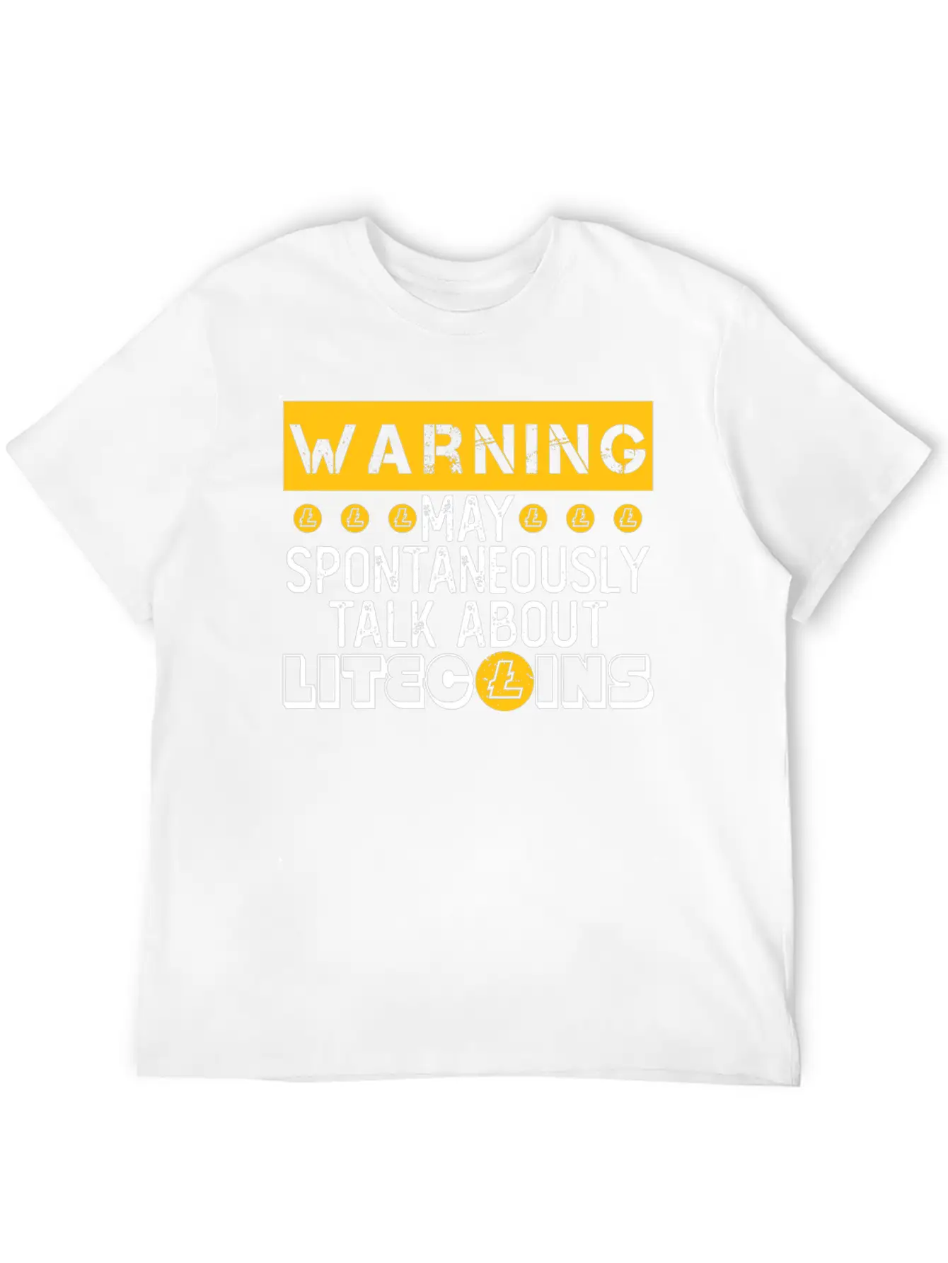 Warning Talk About Litecoin Crypto Coin Blockchain Unisex Casual T-Shirt – Clean Design For Daily Comfort