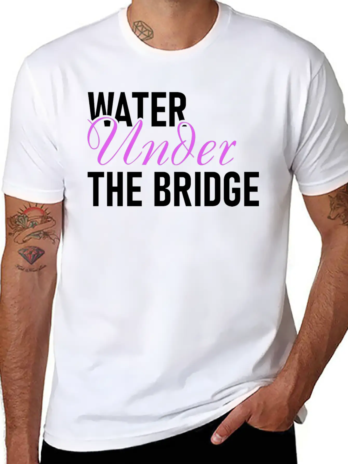 Water Under The Bridge Unisex Casual T-Shirt – Clean Design For Daily Comfort