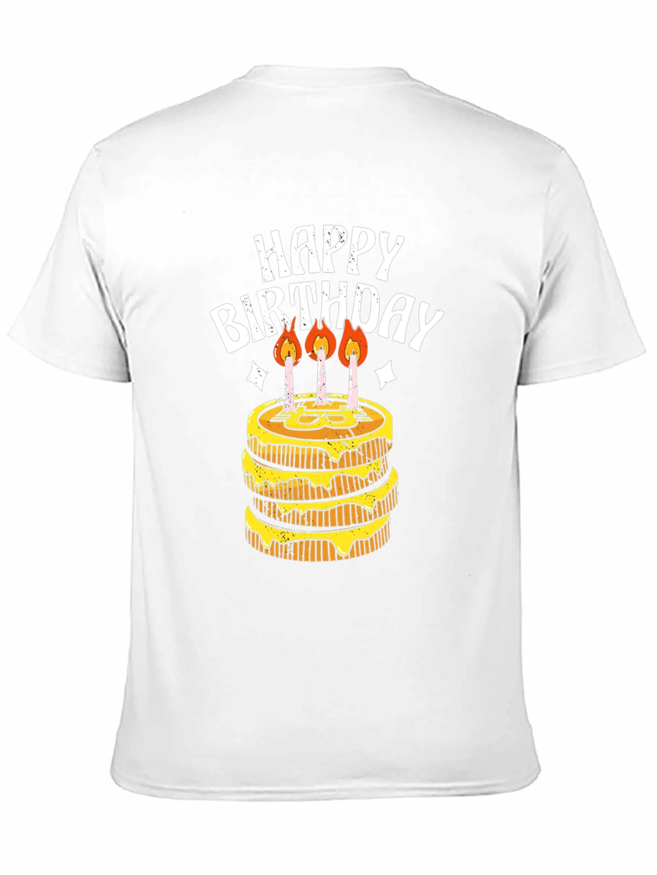 Happy Birthday Cake Graphic T-Shirt
