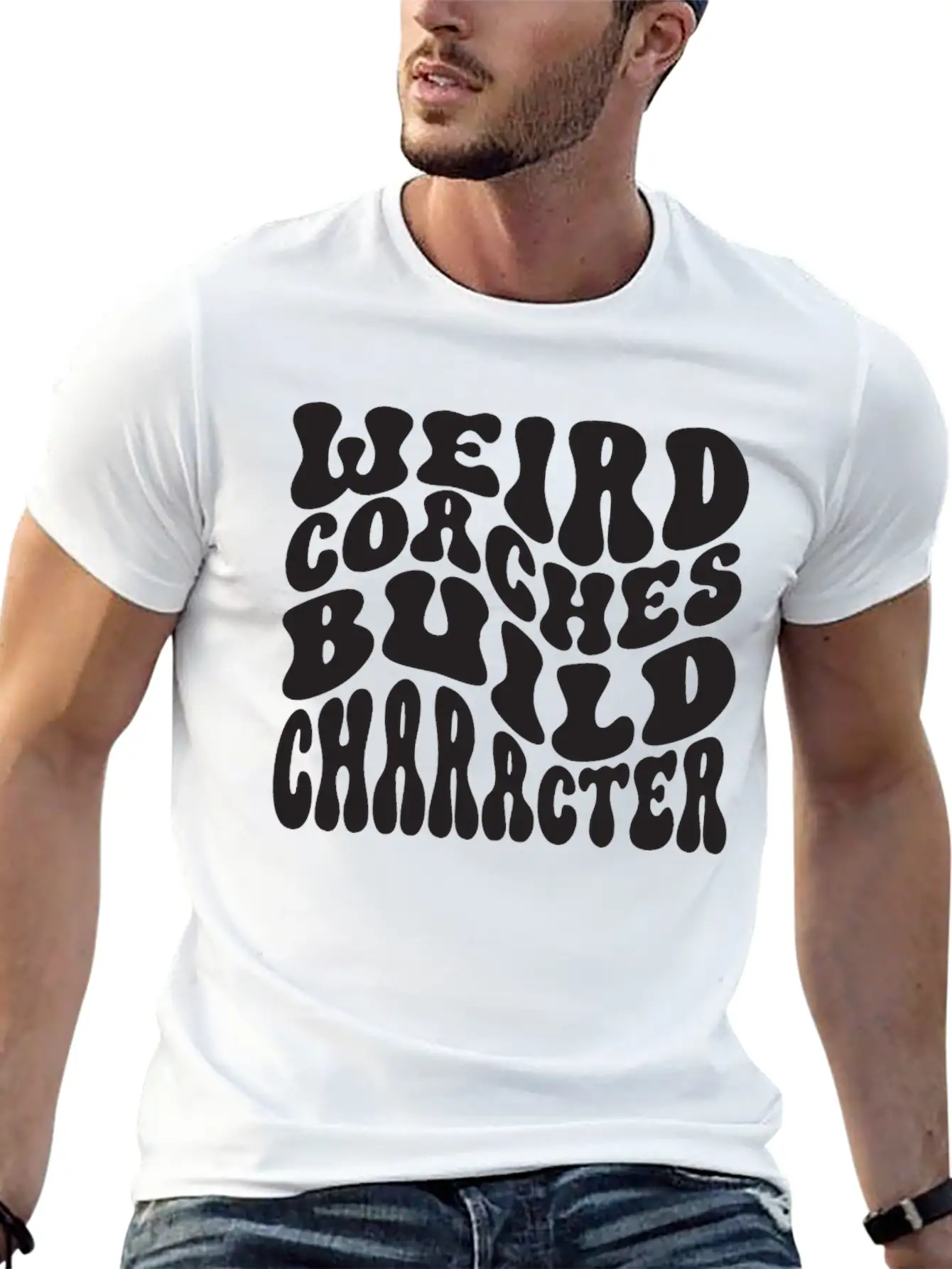 Weird Coaches Build Character Coach Unisex Casual T-Shirt – Clean Design For Daily Comfort