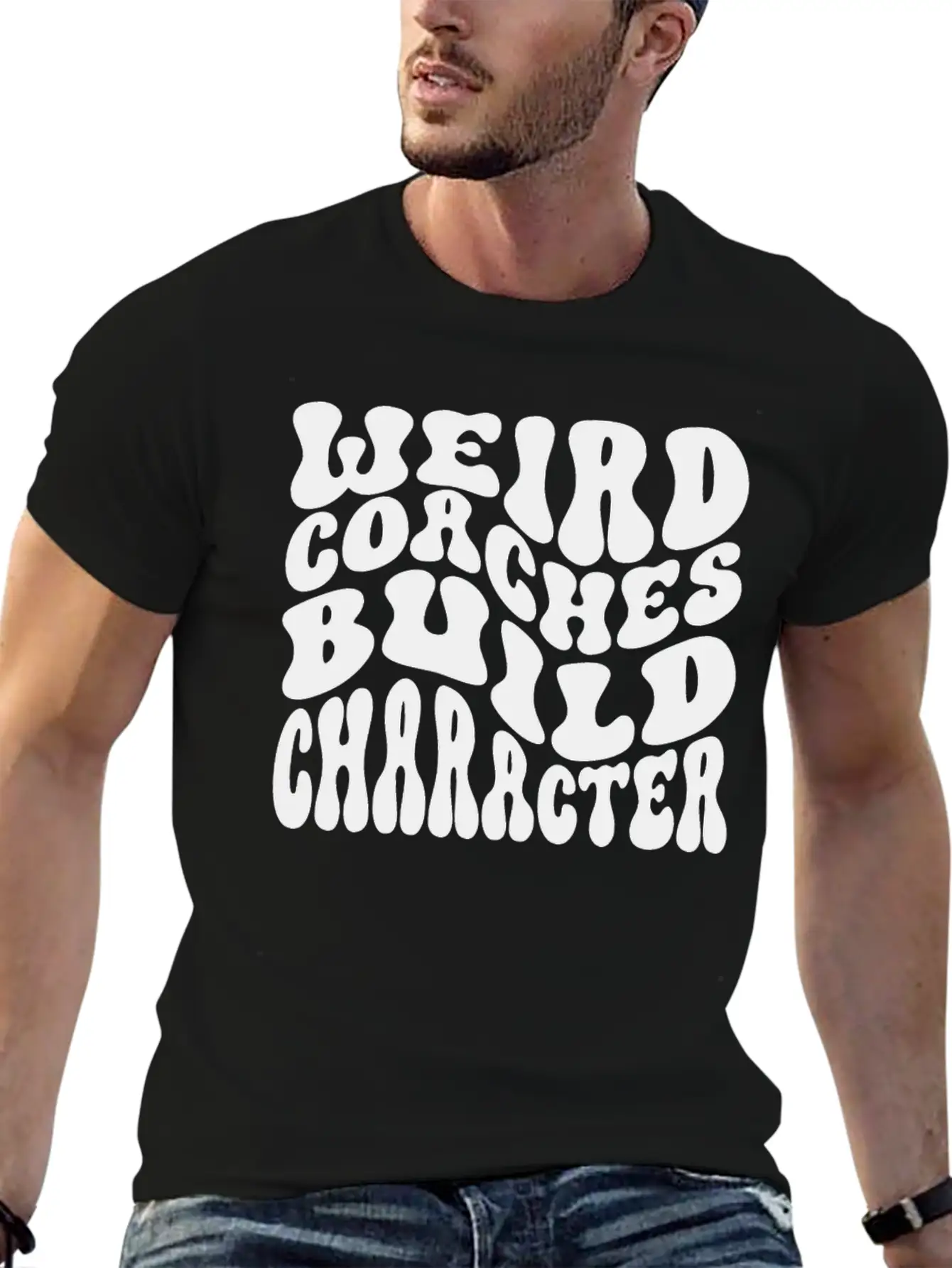 Weird Coaches Build Character Coach Unisex Casual T-Shirt – Clean Design For Daily Comfort