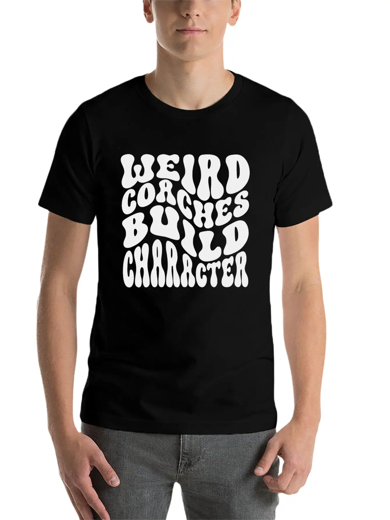 Weird Coaches Build Character Coach Unisex Casual T-Shirt – Clean Design For Daily Comfort