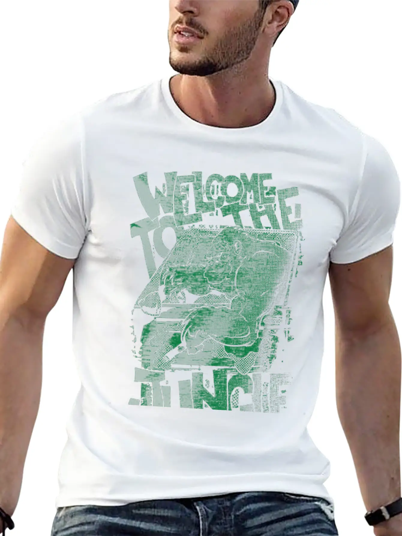 Welcome To The Jungle Unisex Casual T-Shirt – Clean Design For Daily Comfort