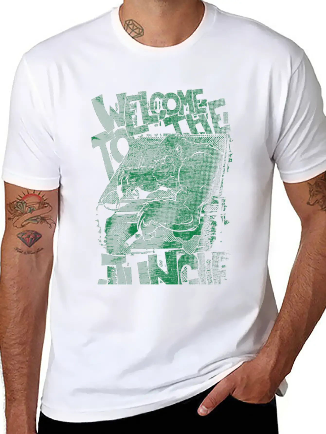 Welcome To The Jungle Unisex Casual T-Shirt – Clean Design For Daily Comfort