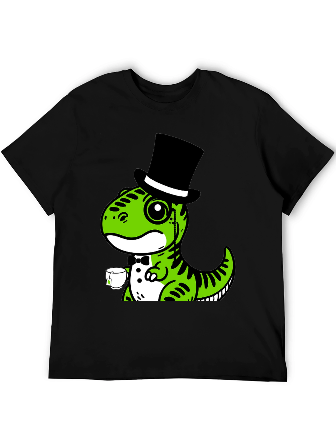 Dapper Dino T-Shirt: Tea Time Tyrannosaurus
