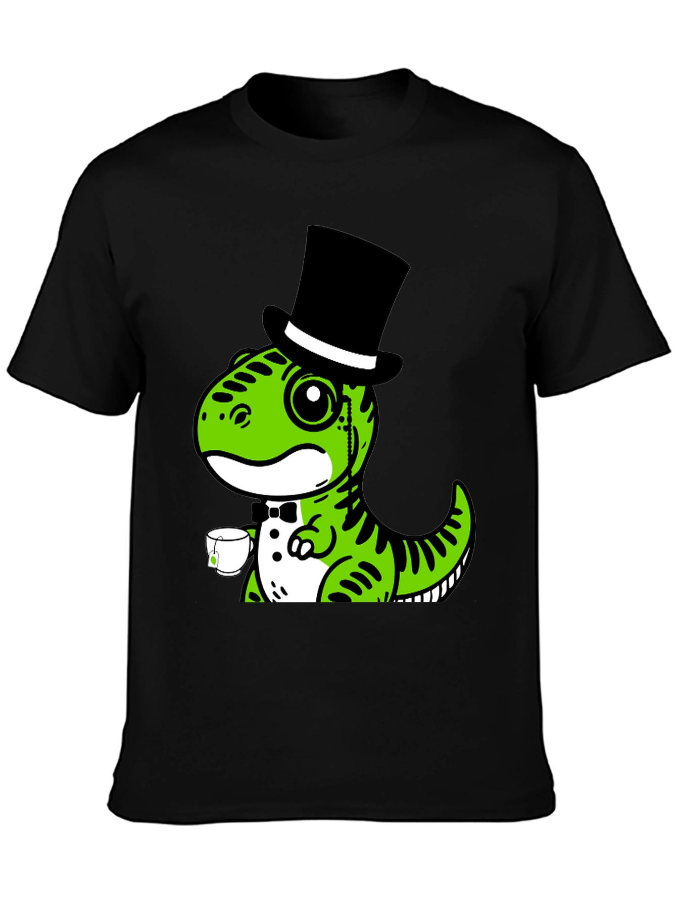 Dapper Dino T-Shirt: Tea Time Tyrannosaurus
