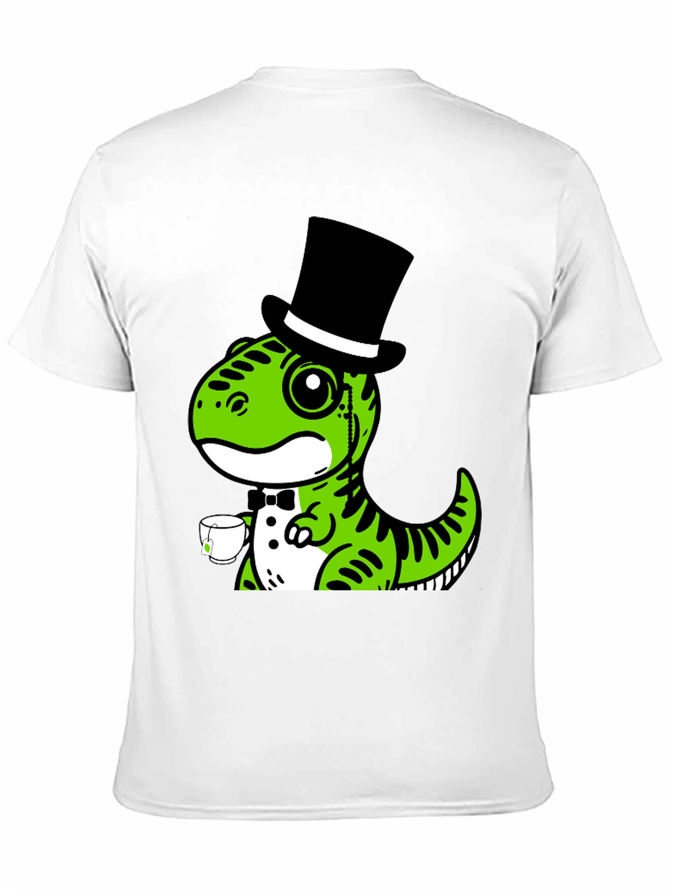 Dapper Dino T-Shirt: Tea Time Tyrannosaurus