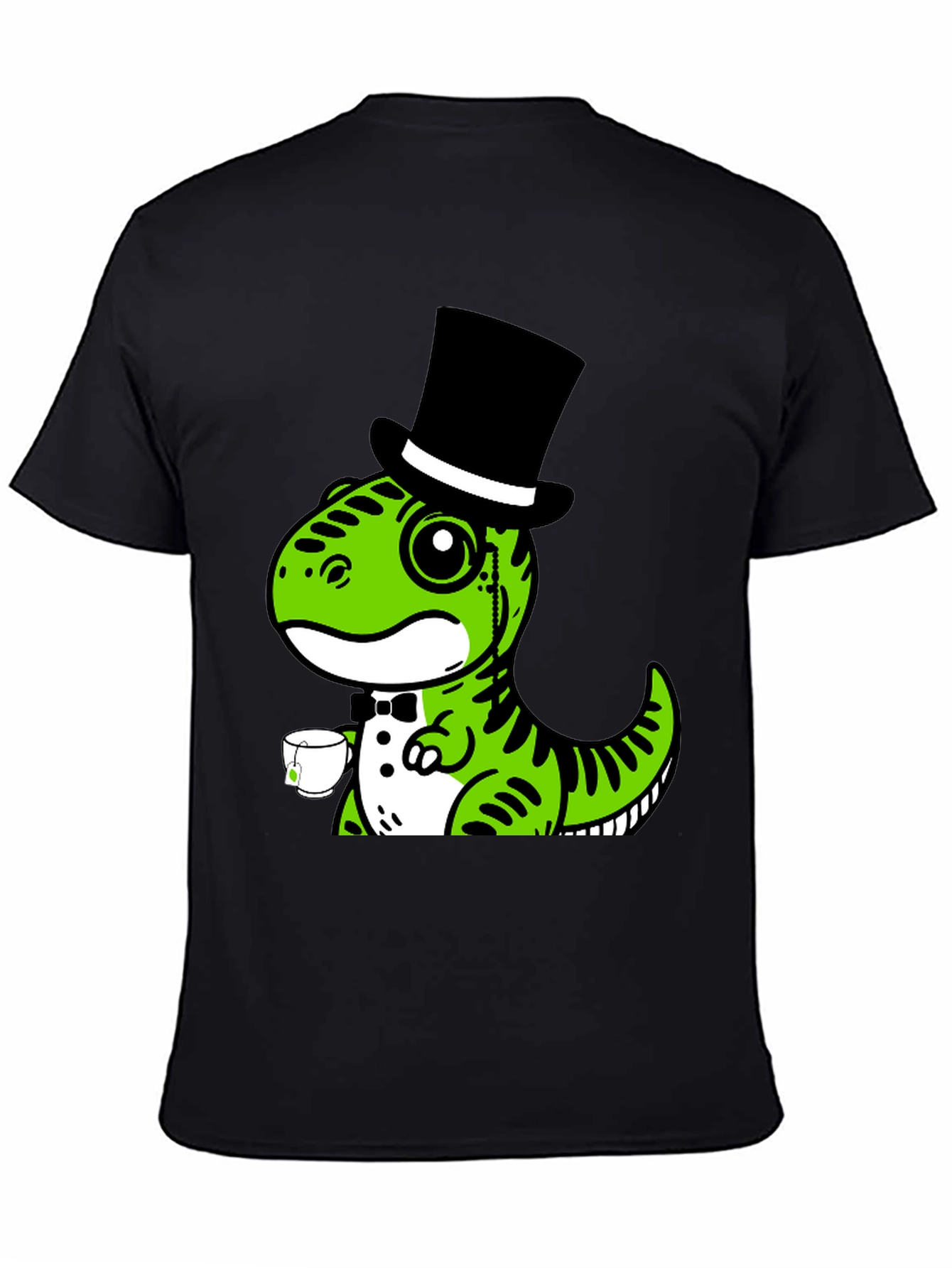 Dapper Dino T-Shirt: Tea Time Tyrannosaurus