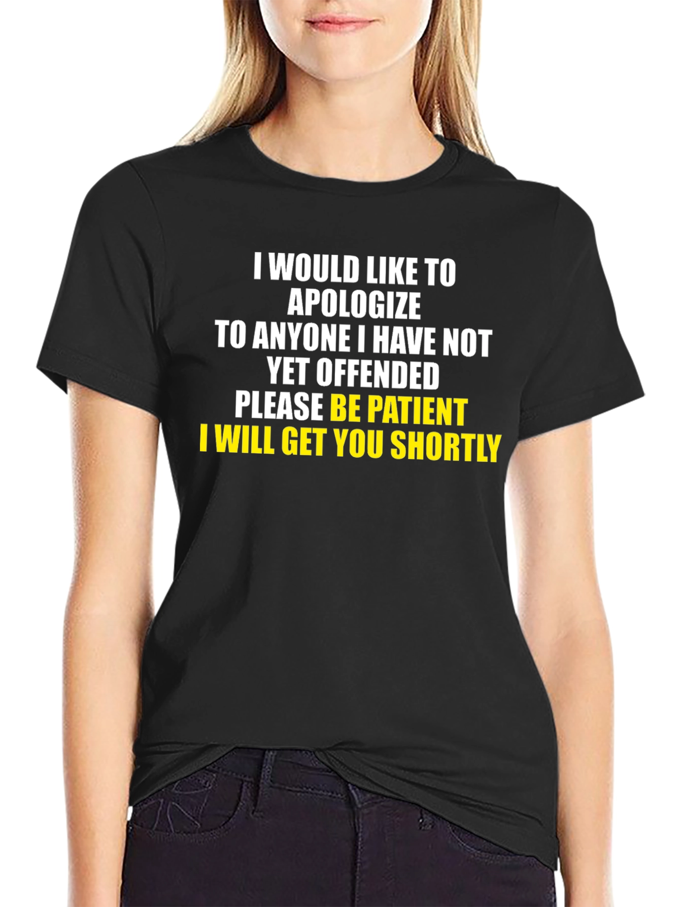 Apology T-Shirt Funny Offensive Sarcastic Humor