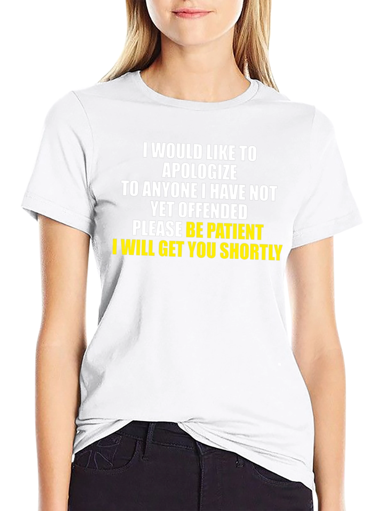 Apology T-Shirt Funny Offensive Sarcastic Humor