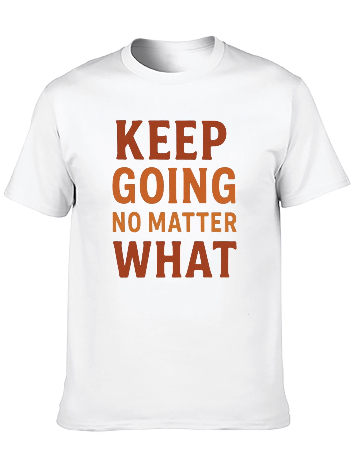 Motivational Keep Going Black T-Shirt