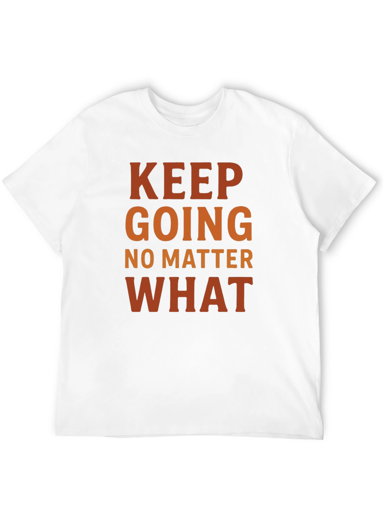 Motivational Keep Going Black T-Shirt