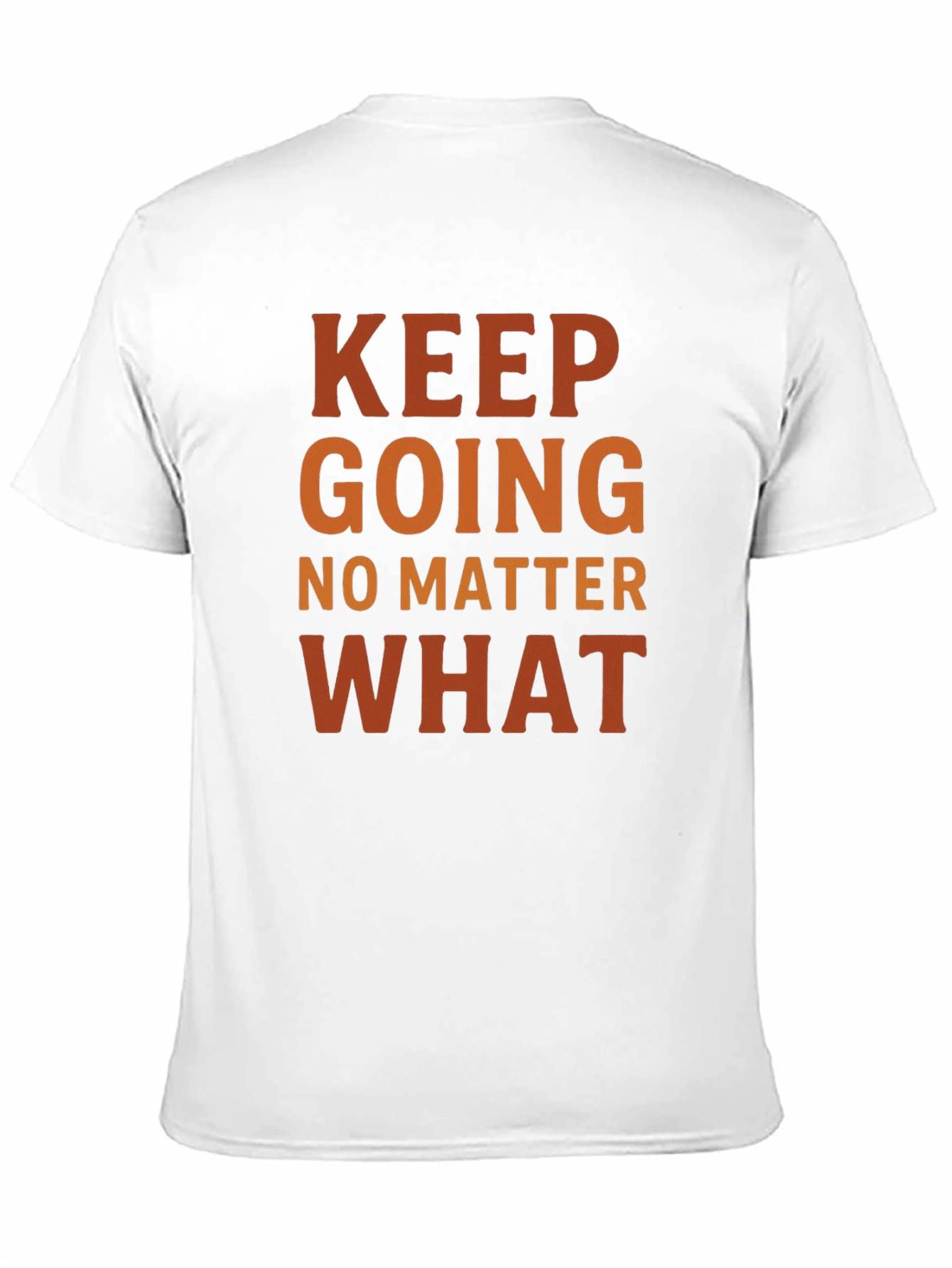 Motivational Keep Going Black T-Shirt