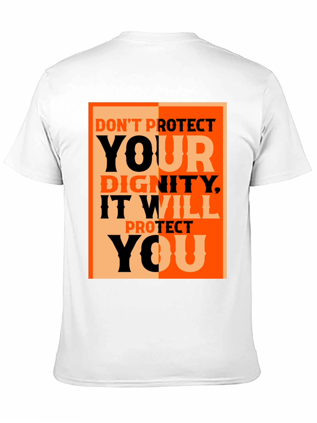 Dignity Protect You Graphic Tee - Black Cotton T-Shirt