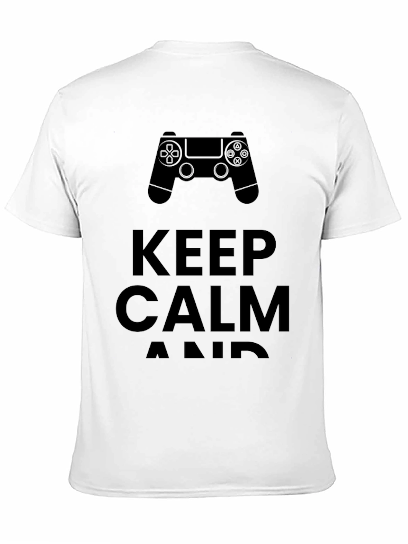 Keep Calm and Game On Black T-Shirt