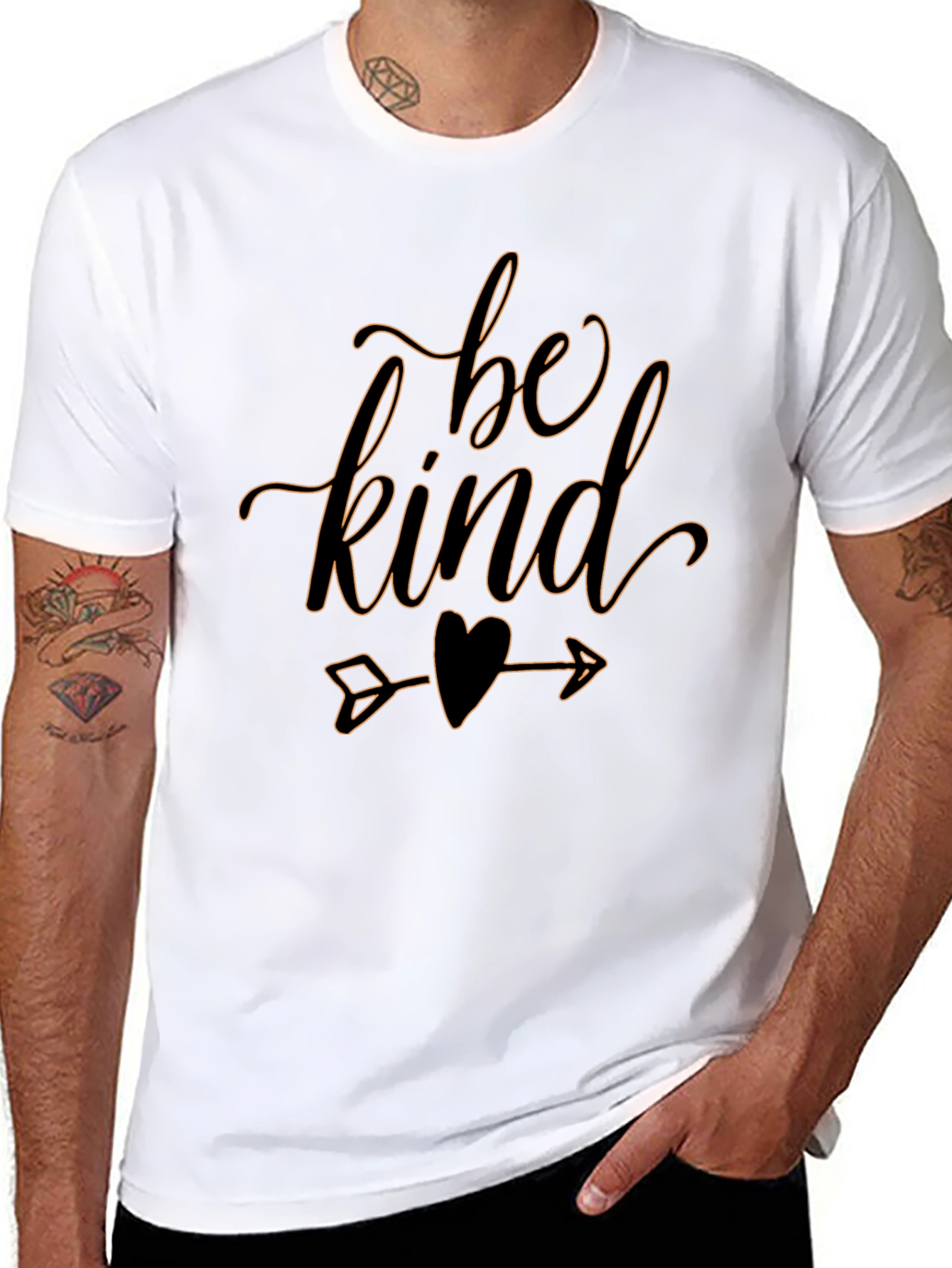 Be Kind Graphic Tee - Black Casual T-Shirt