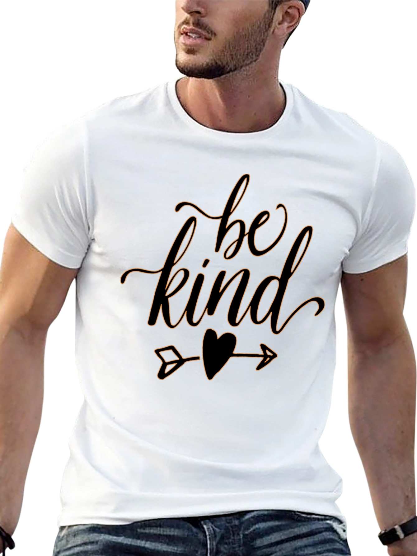 Be Kind Graphic Tee - Black Casual T-Shirt
