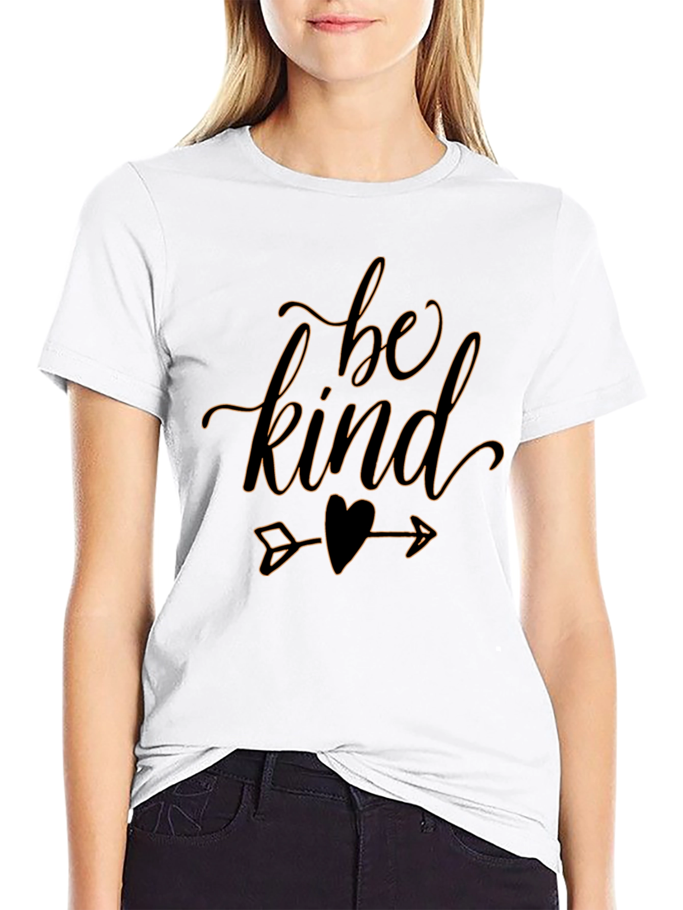 Be Kind Graphic Tee - Black Casual T-Shirt