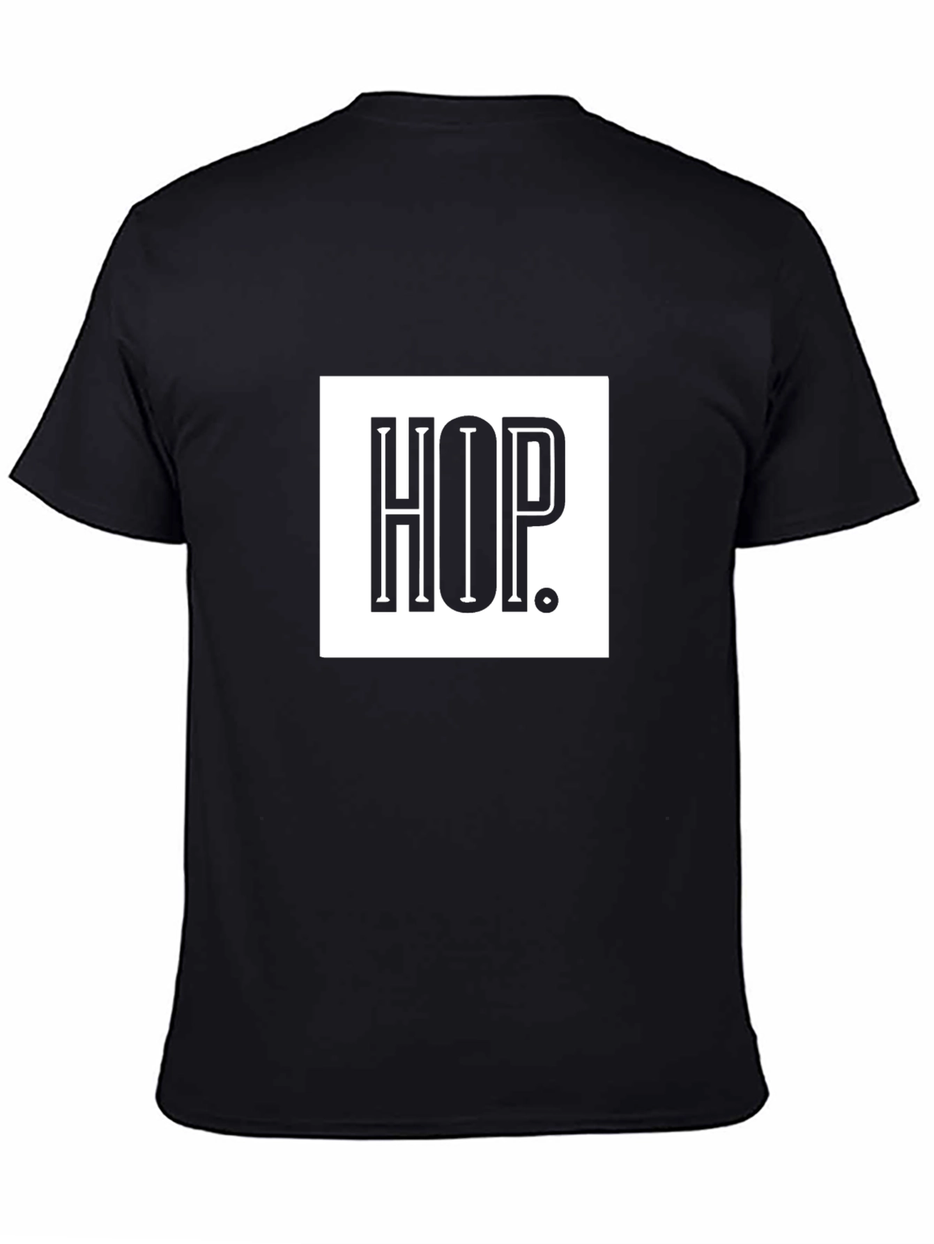 Black HOP Graphic Tee - Casual Style