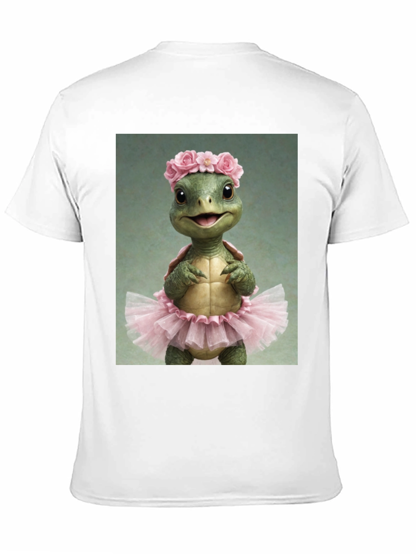 Turtle Ballerina Black T-Shirt