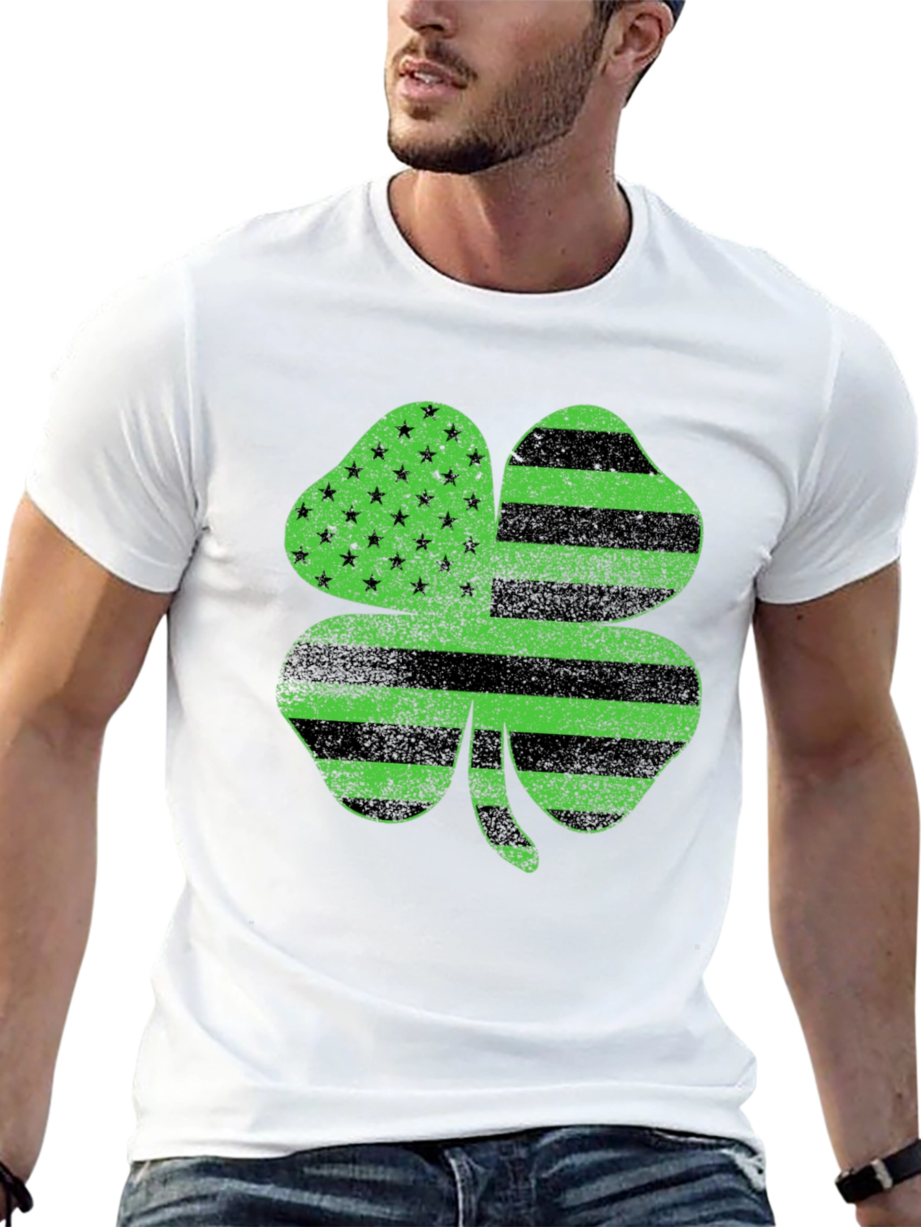 Shamrock USA Flag T-Shirt