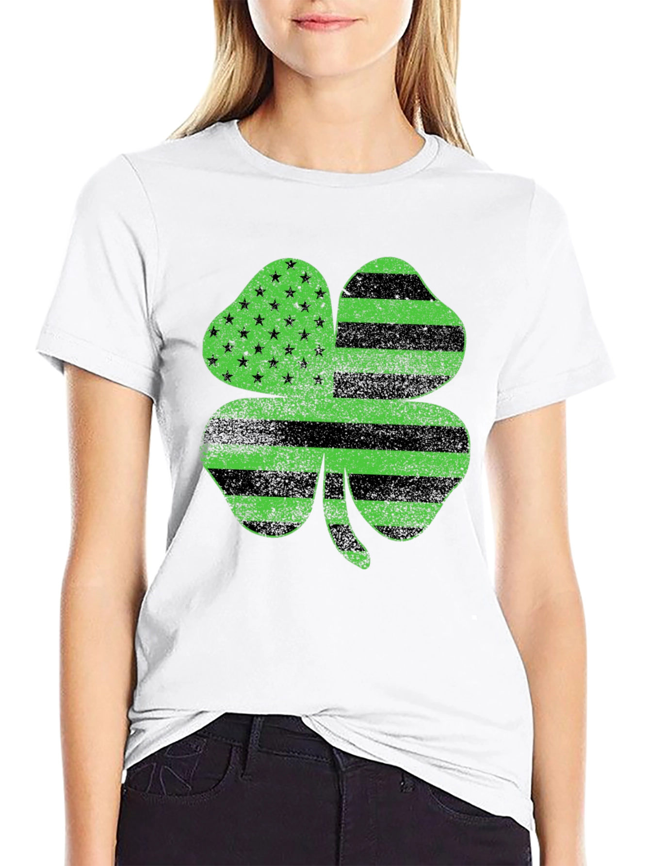 Shamrock USA Flag T-Shirt