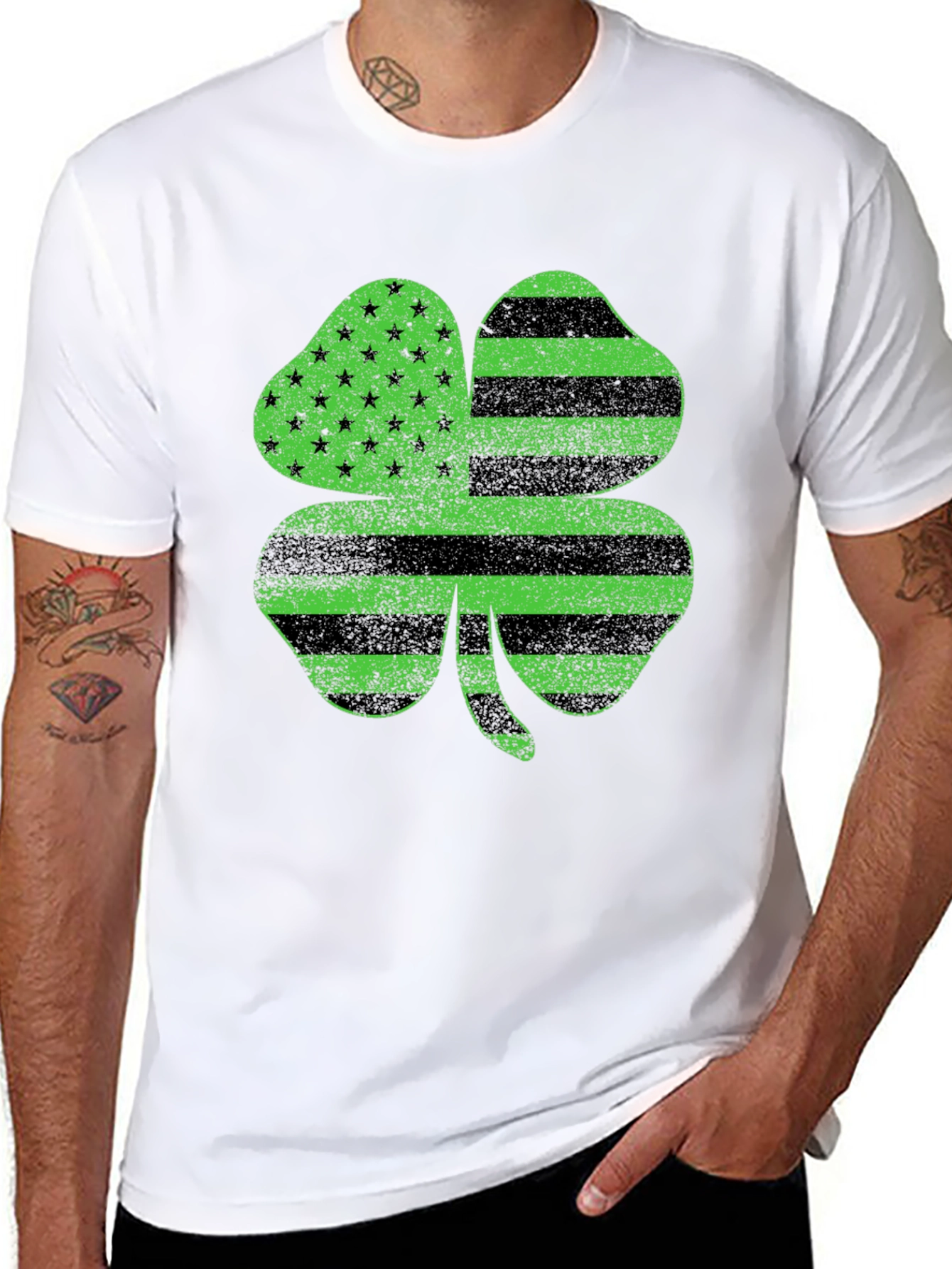 Shamrock USA Flag T-Shirt