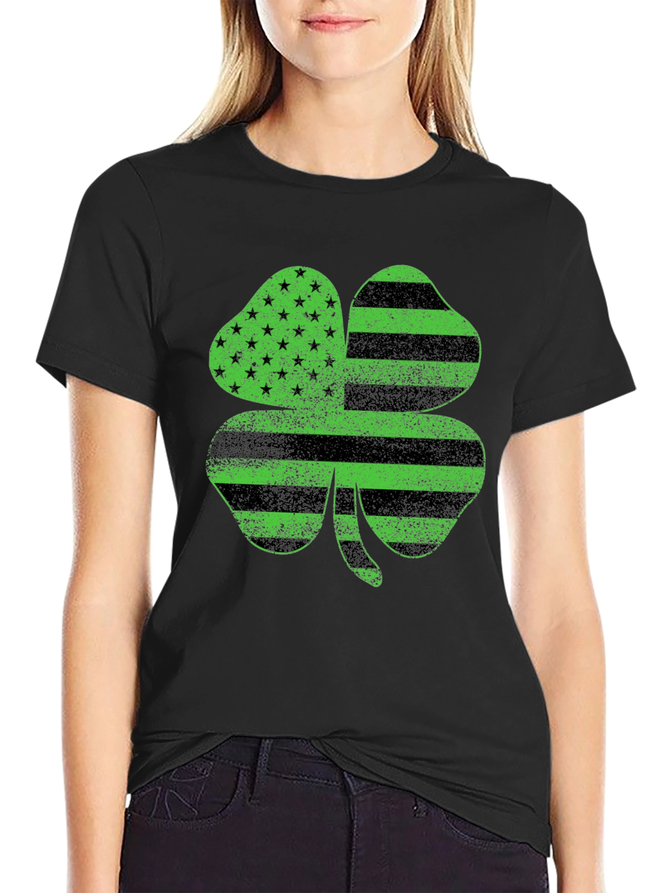 Shamrock USA Flag T-Shirt
