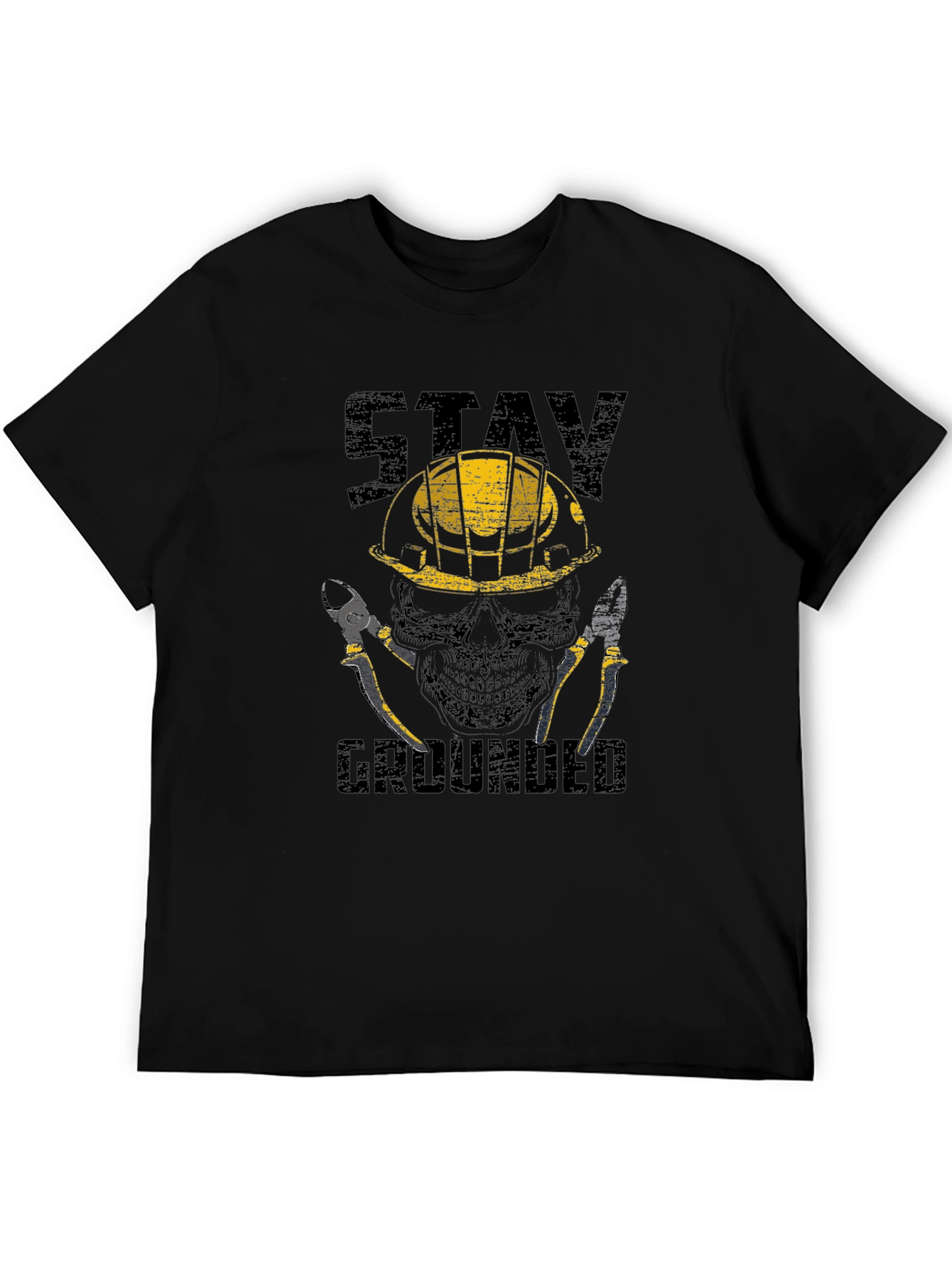 Stay Grounded Electrician Skull T-Shirt