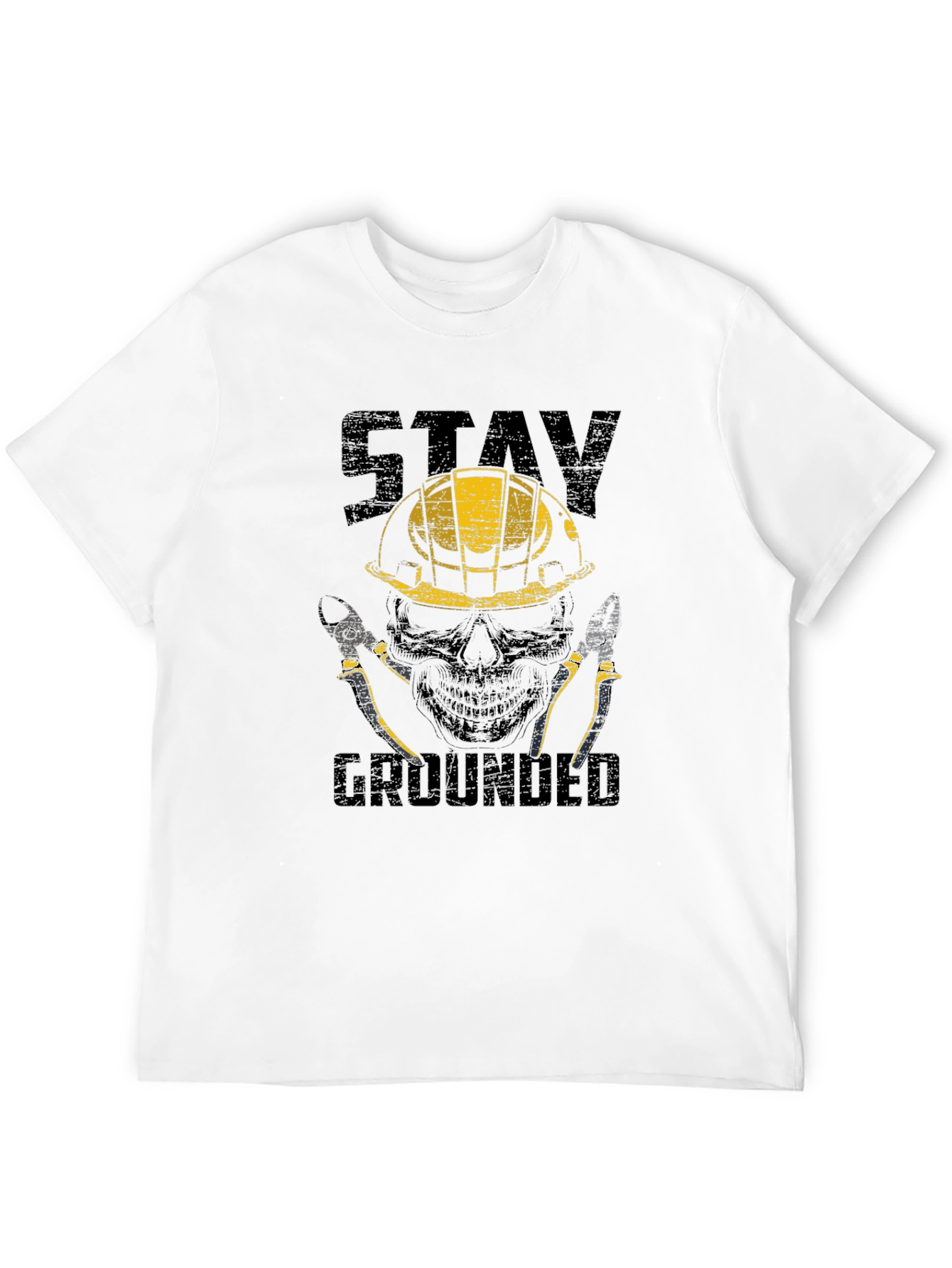 Stay Grounded Electrician Skull T-Shirt