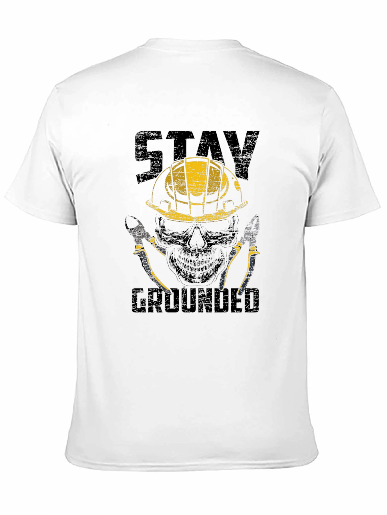 Stay Grounded Electrician Skull T-Shirt
