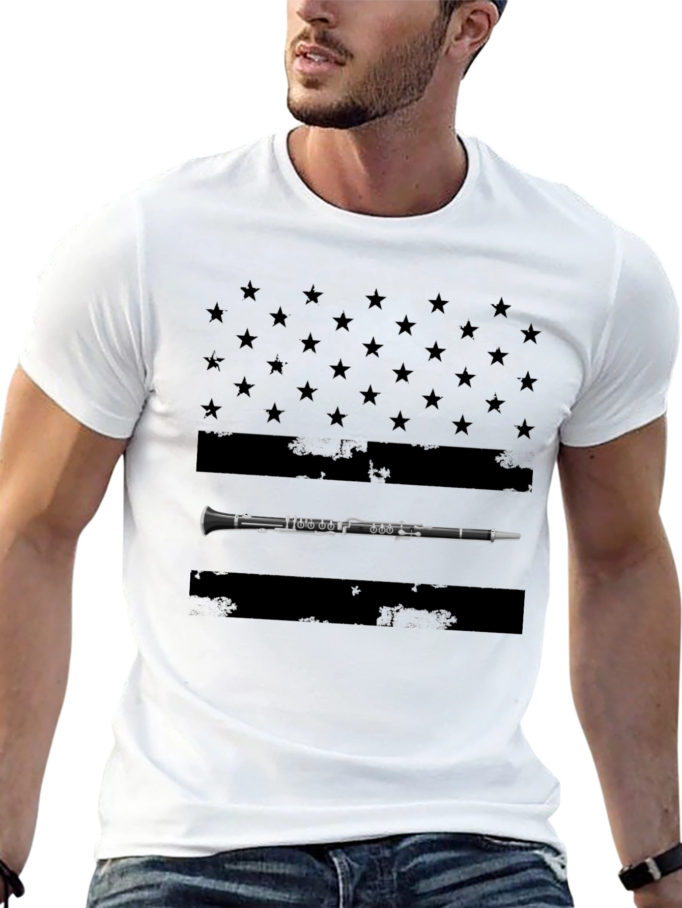 Clarinet American Flag T-Shirt