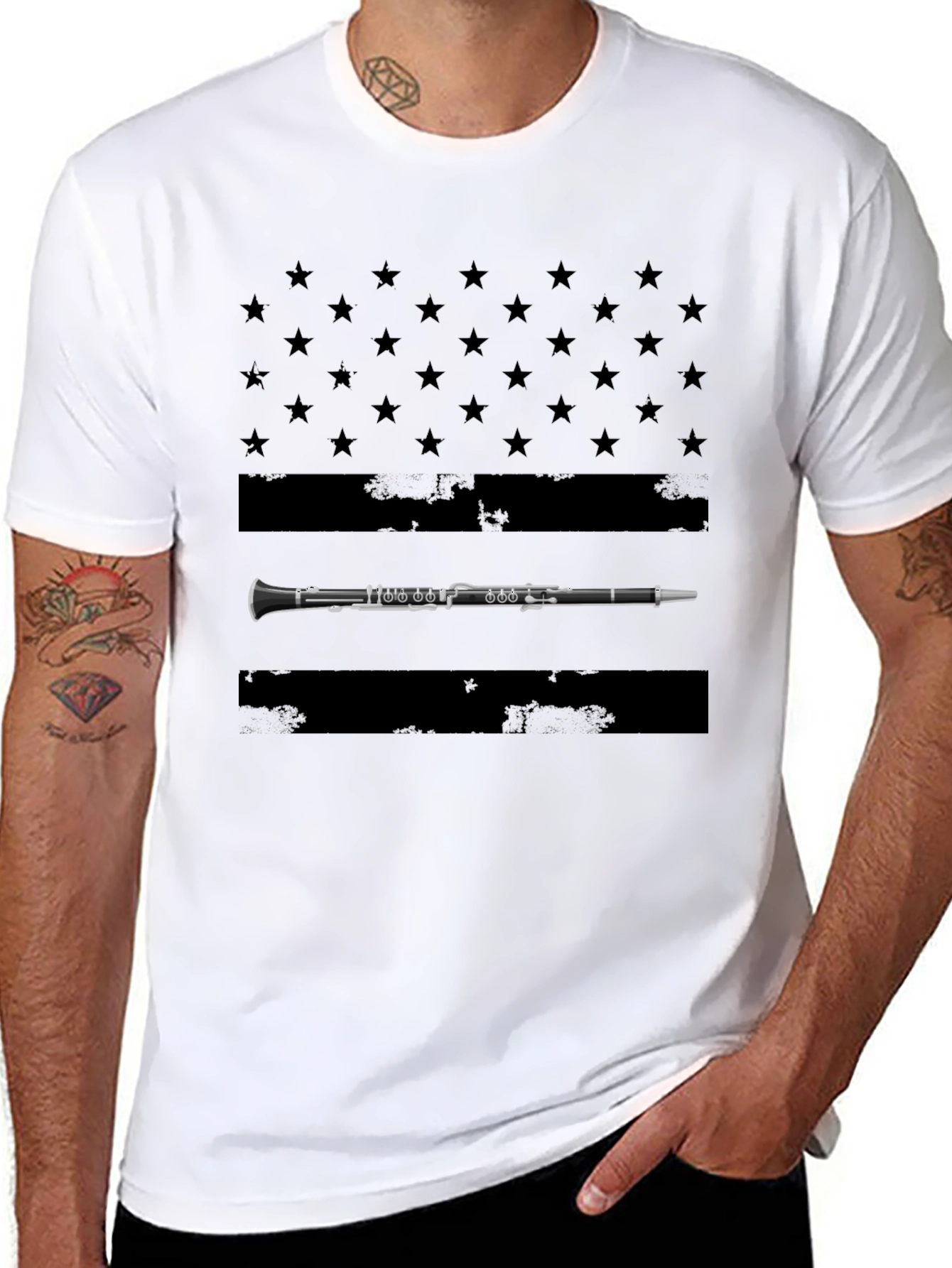 Clarinet American Flag T-Shirt