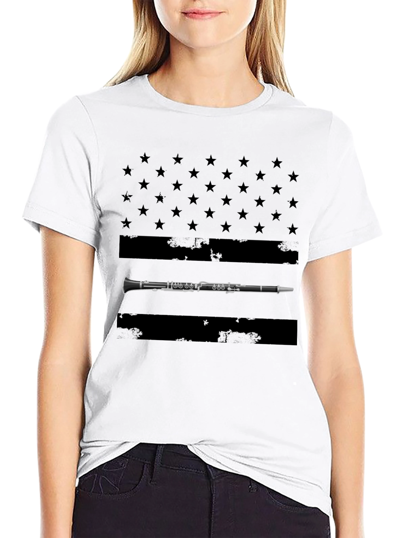 Clarinet American Flag T-Shirt
