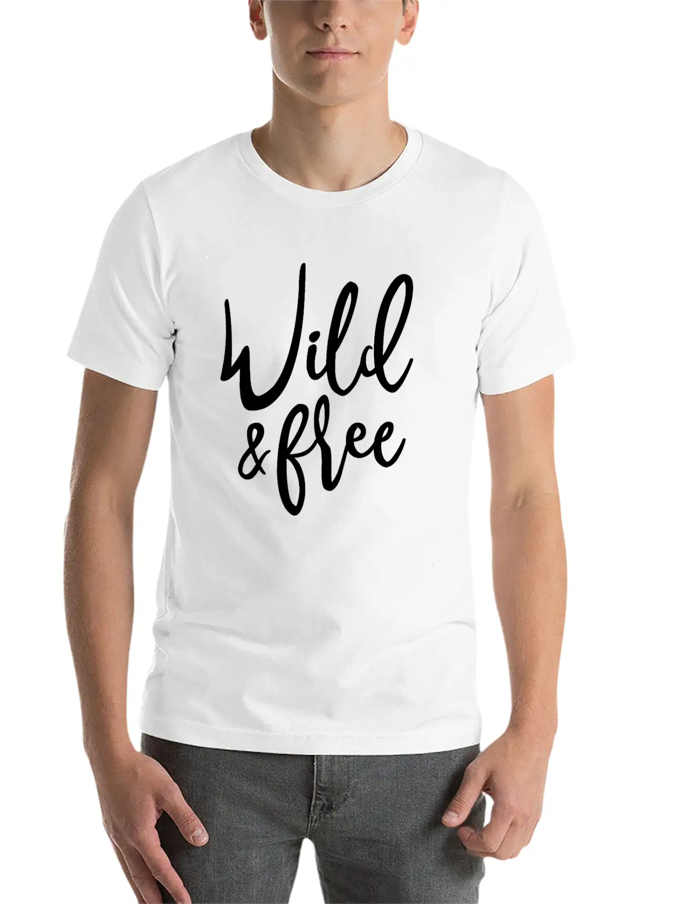 Wild And Free Unisex Casual T-Shirt – Clean Design For Daily Comfort