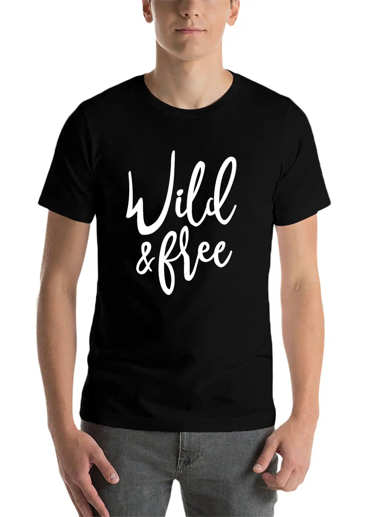 Wild And Free Unisex Casual T-Shirt – Clean Design For Daily Comfort