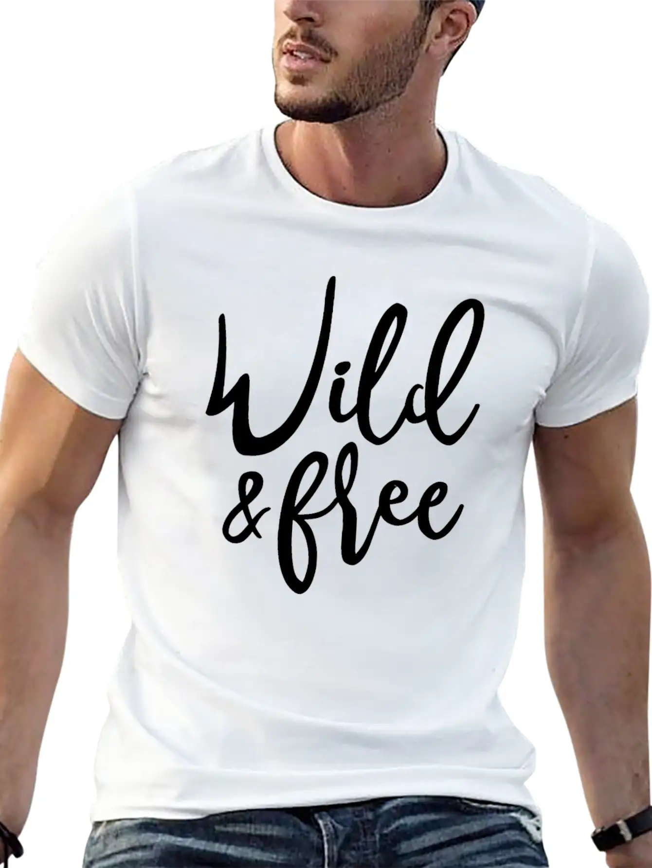Wild And Free Unisex Casual T-Shirt – Clean Design For Daily Comfort