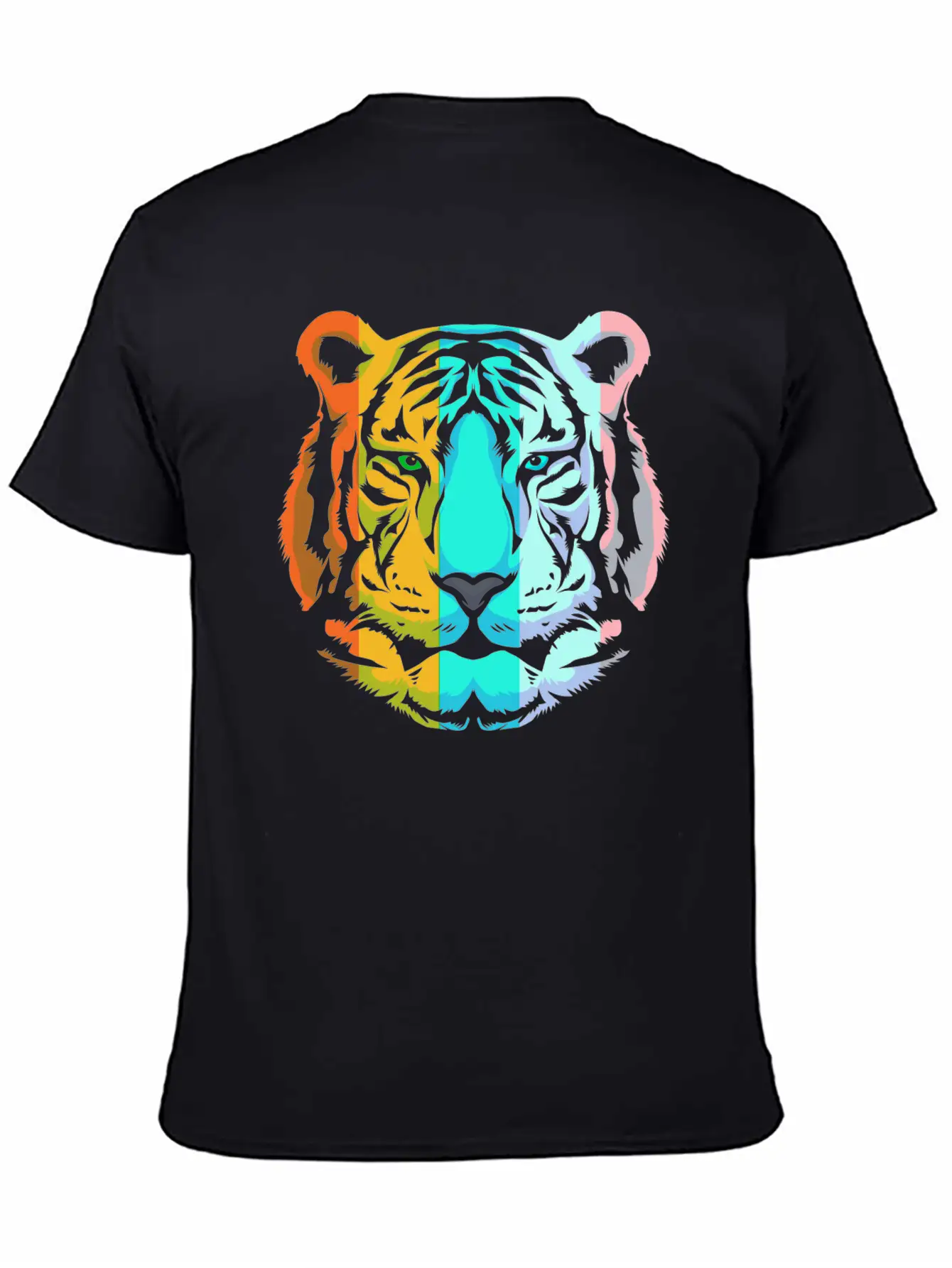 Wild Animal White Tiger Retro Tiger Head Unisex Casual T-Shirt – Clean Design For Daily Comfort