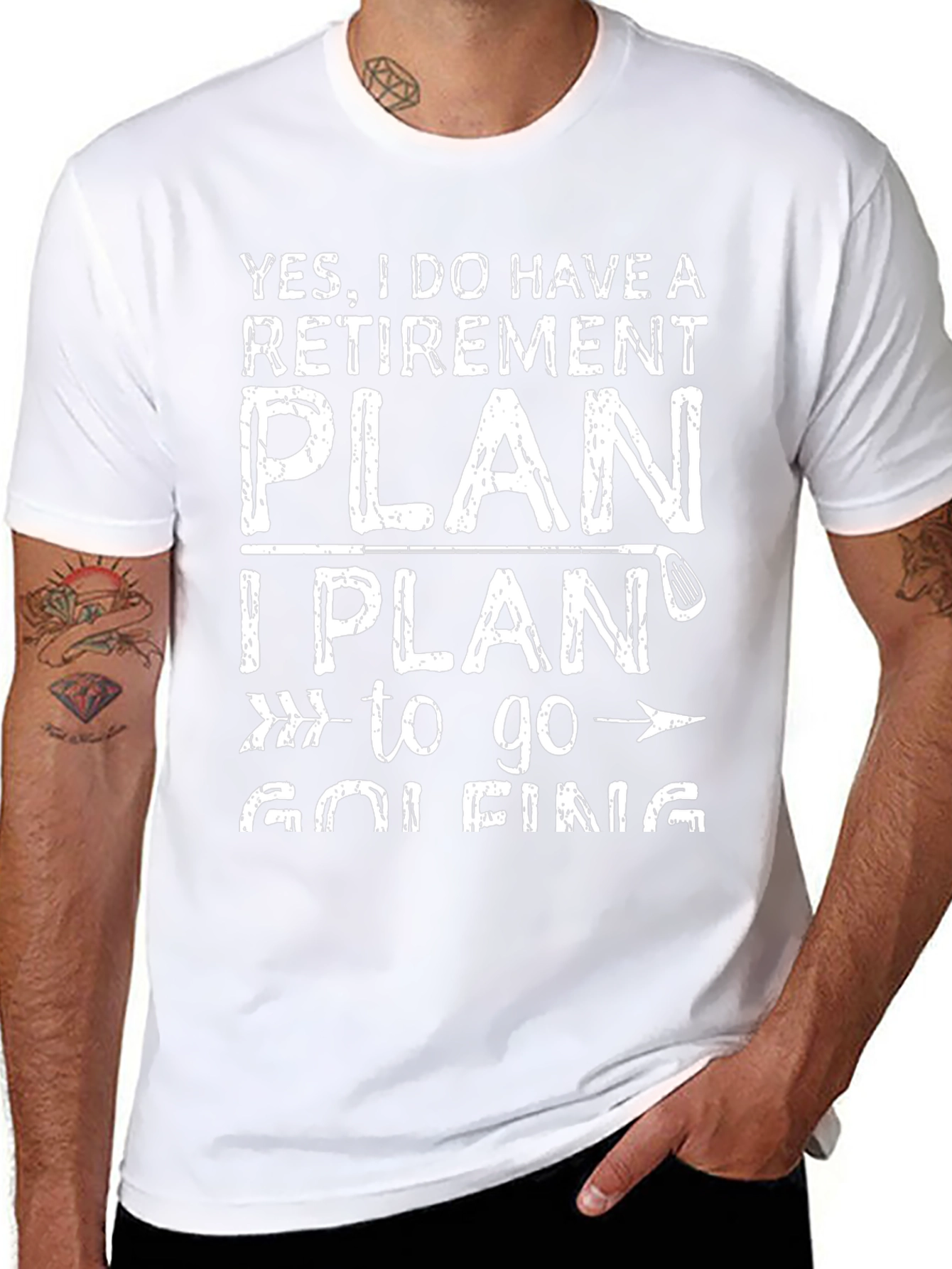 Retirement Plan Golfing T-Shirt