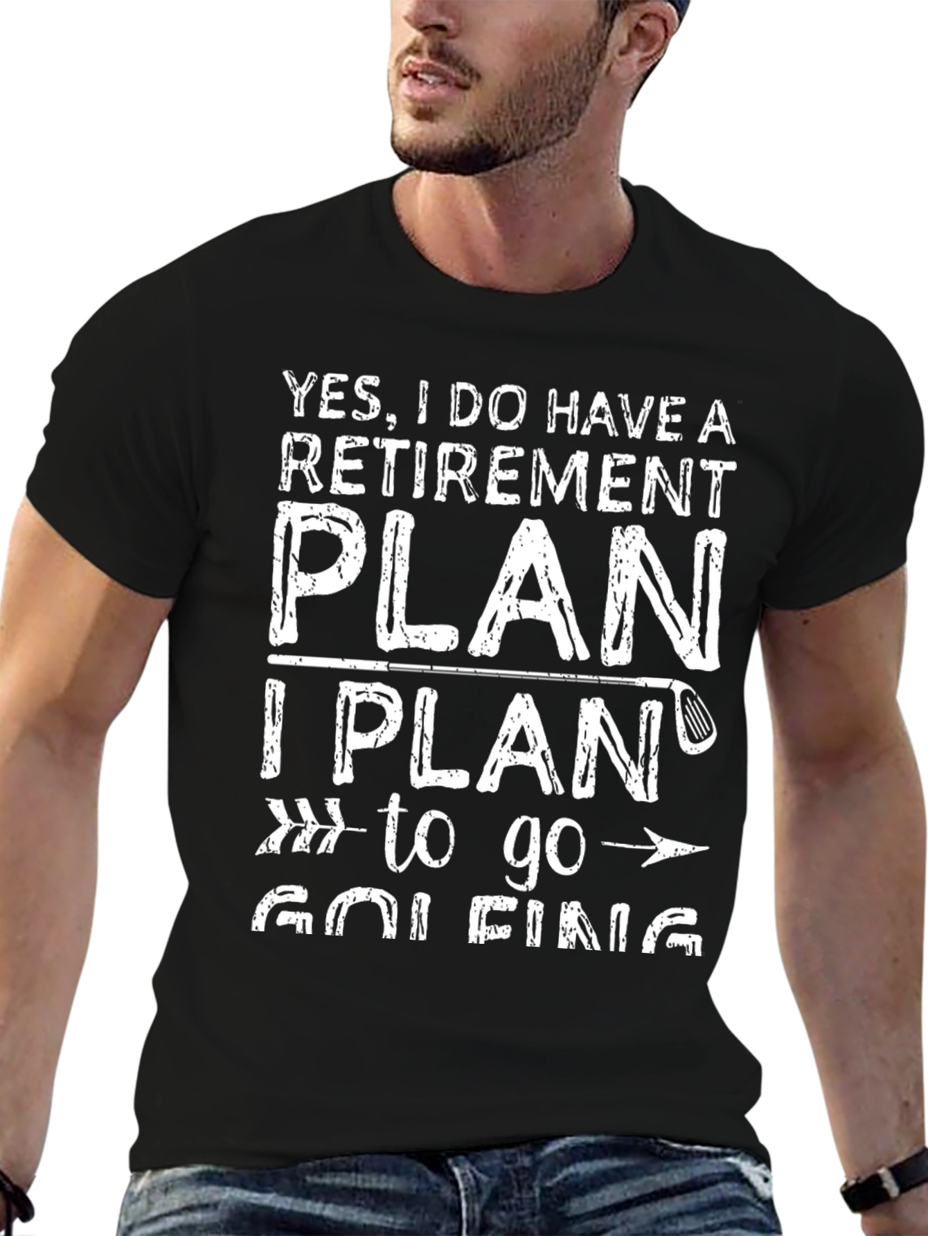 Retirement Plan Golfing T-Shirt