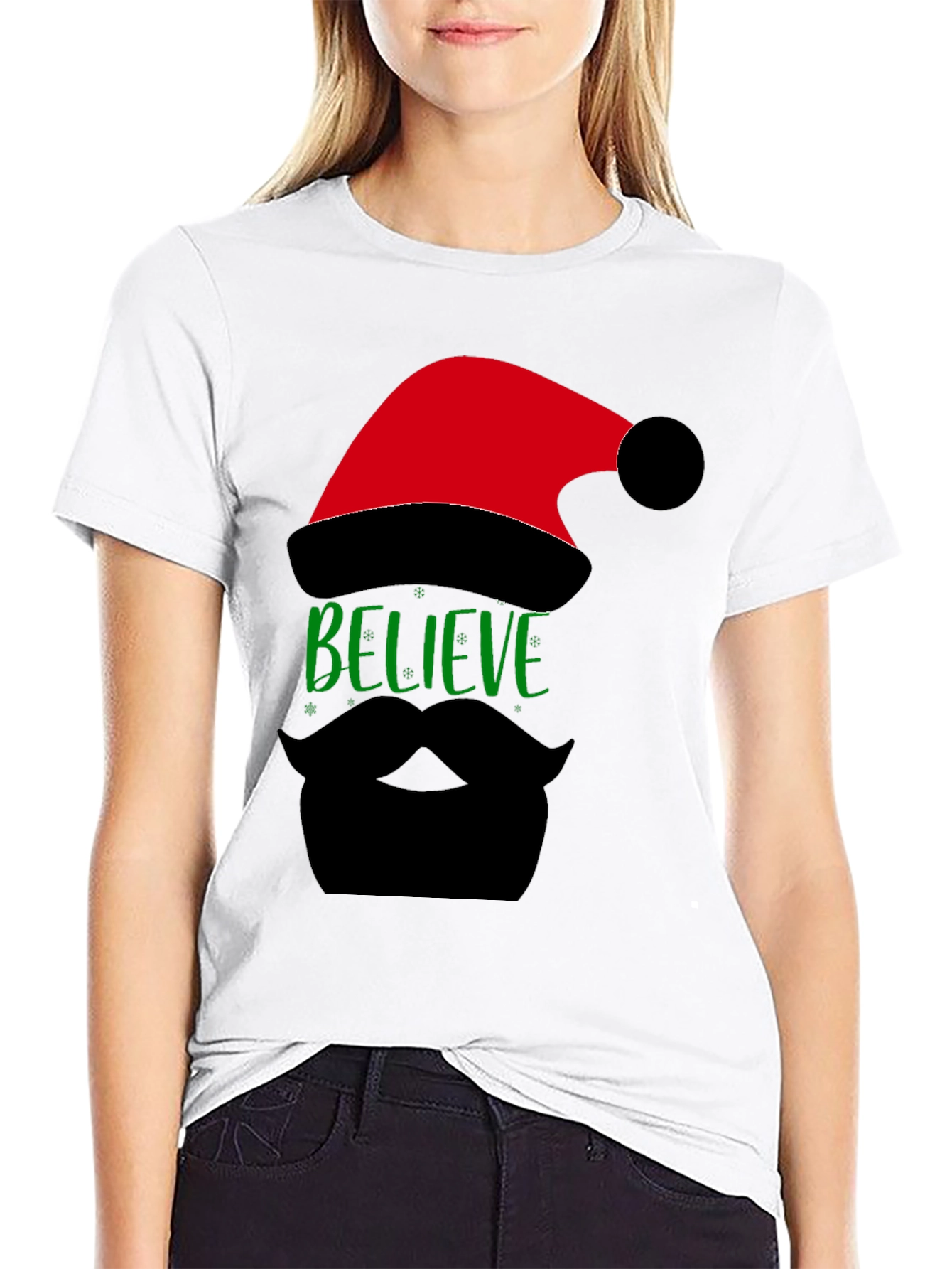 Believe Santa Beard T-Shirt