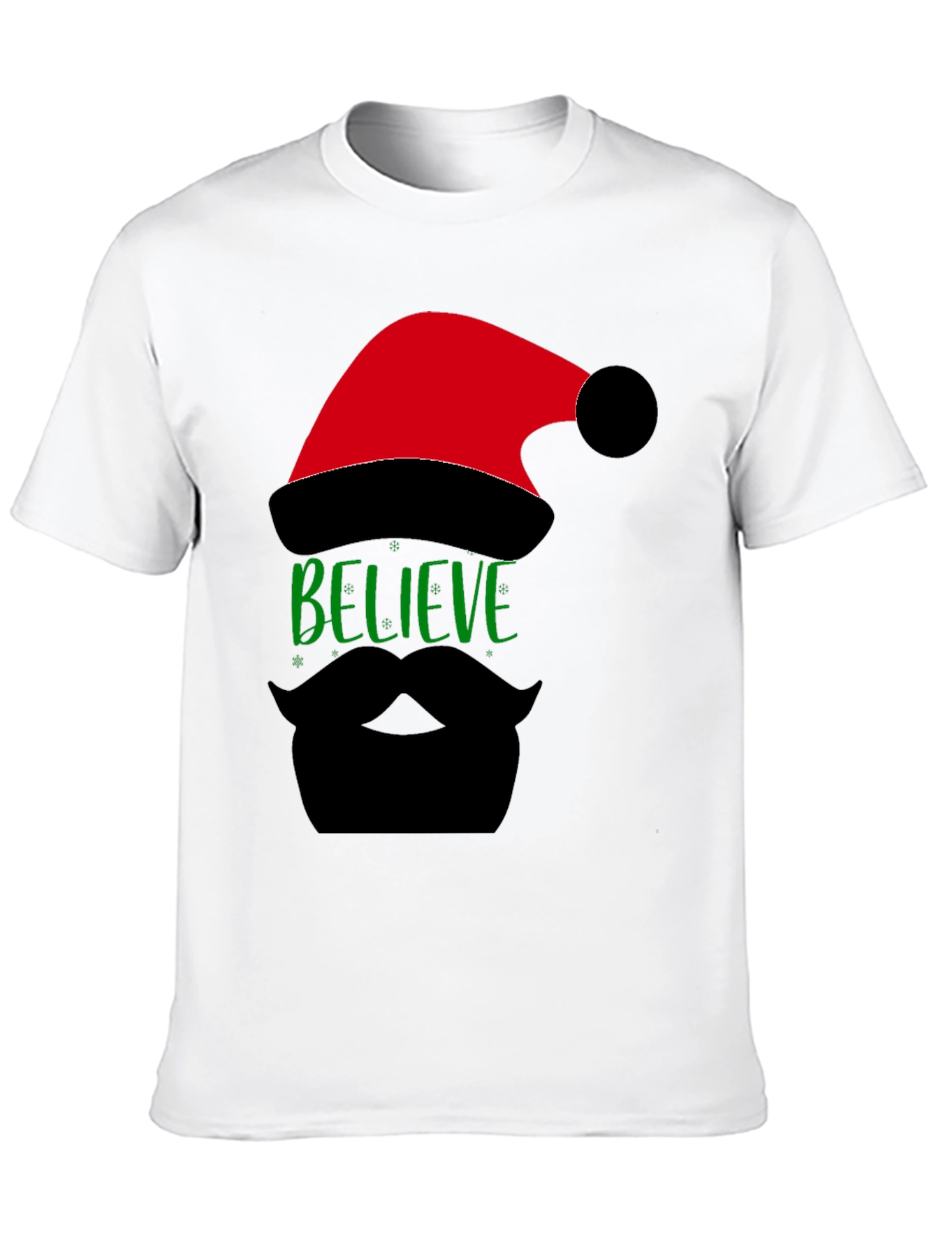 Believe Santa Beard T-Shirt