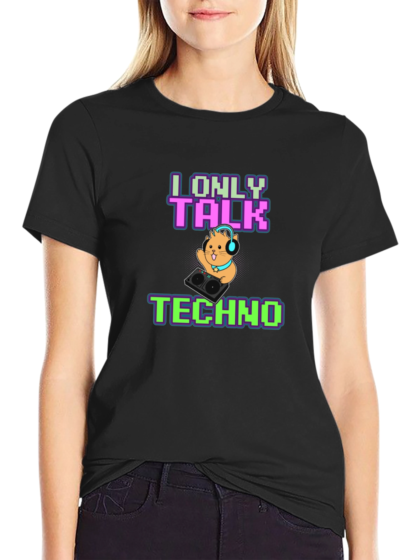 I Only Talk Techno T-Shirt - DJ Hamster