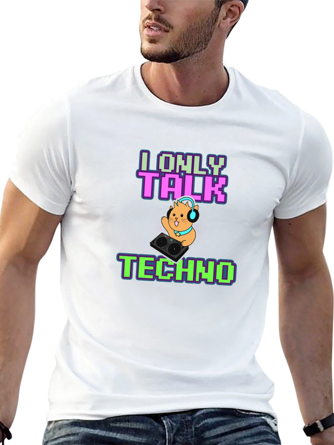I Only Talk Techno T-Shirt - DJ Hamster