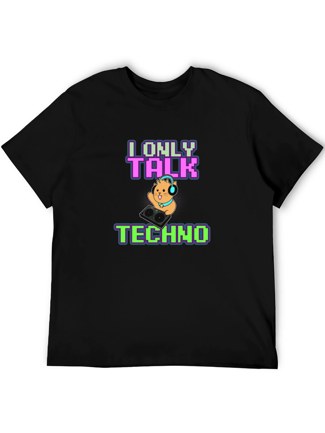 I Only Talk Techno T-Shirt - DJ Hamster
