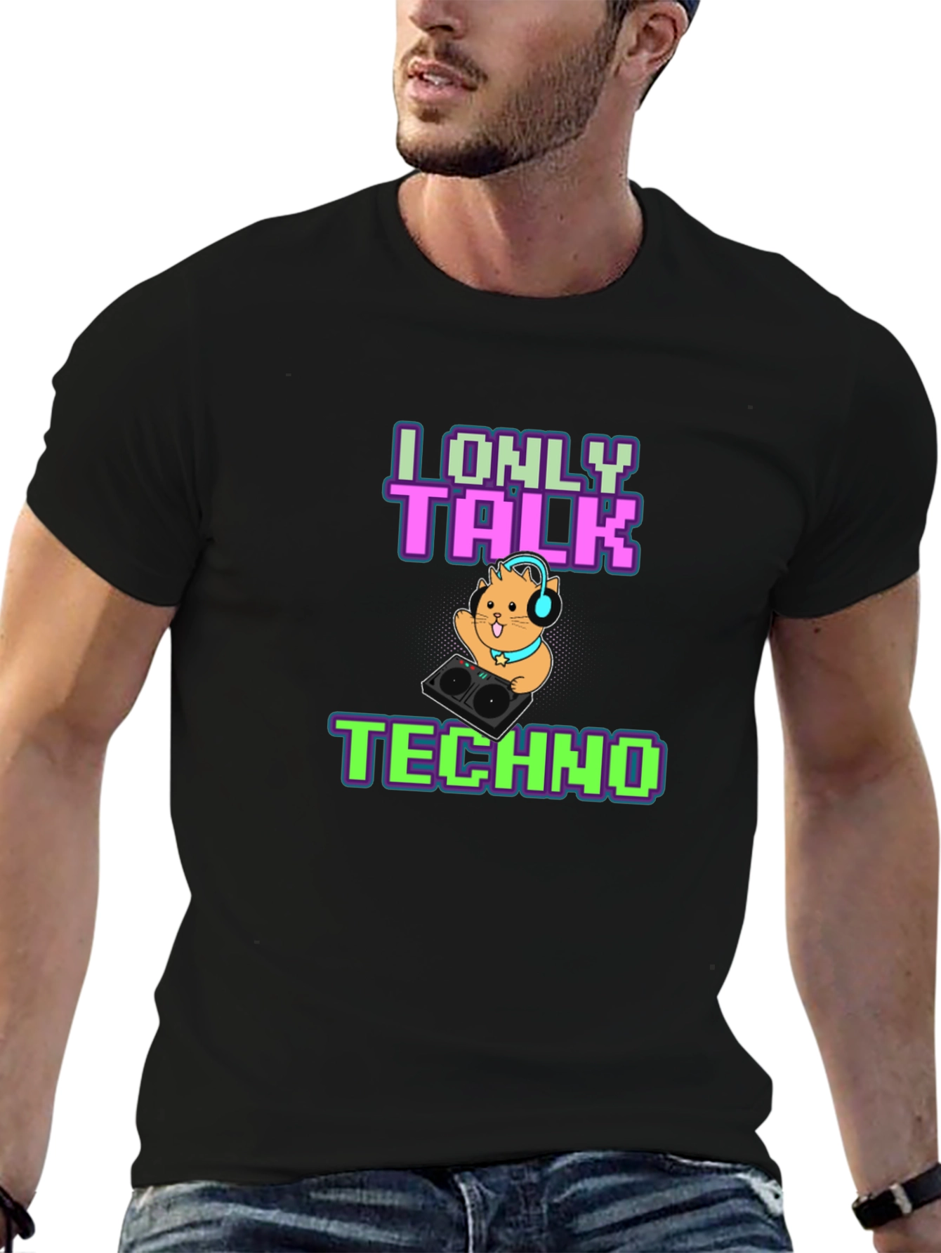 I Only Talk Techno T-Shirt - DJ Hamster