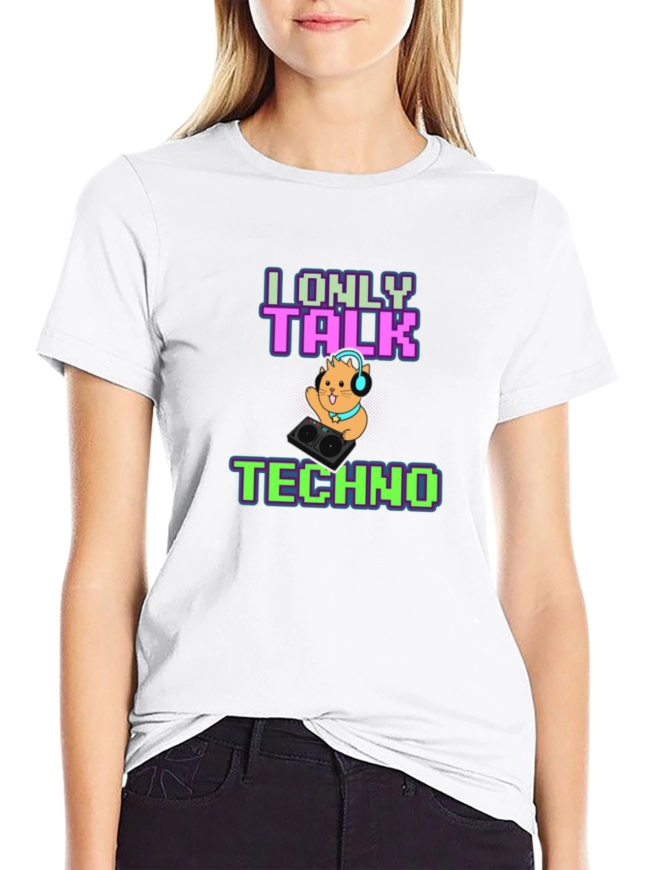 I Only Talk Techno T-Shirt - DJ Hamster