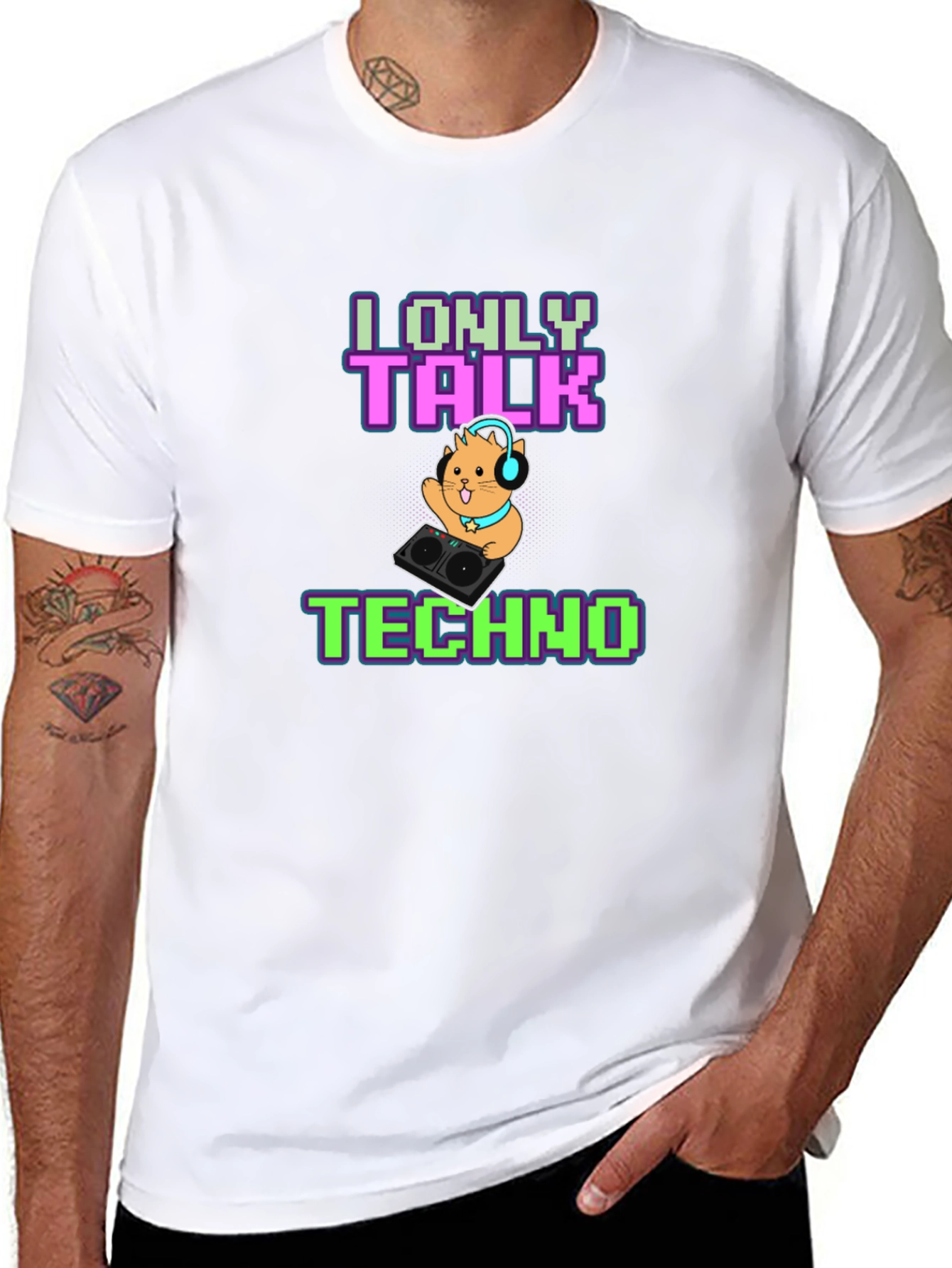 I Only Talk Techno T-Shirt - DJ Hamster