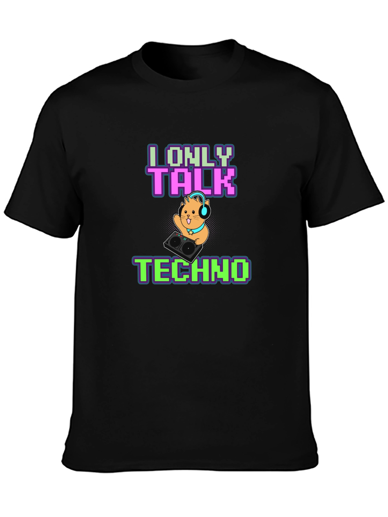 I Only Talk Techno T-Shirt - DJ Hamster