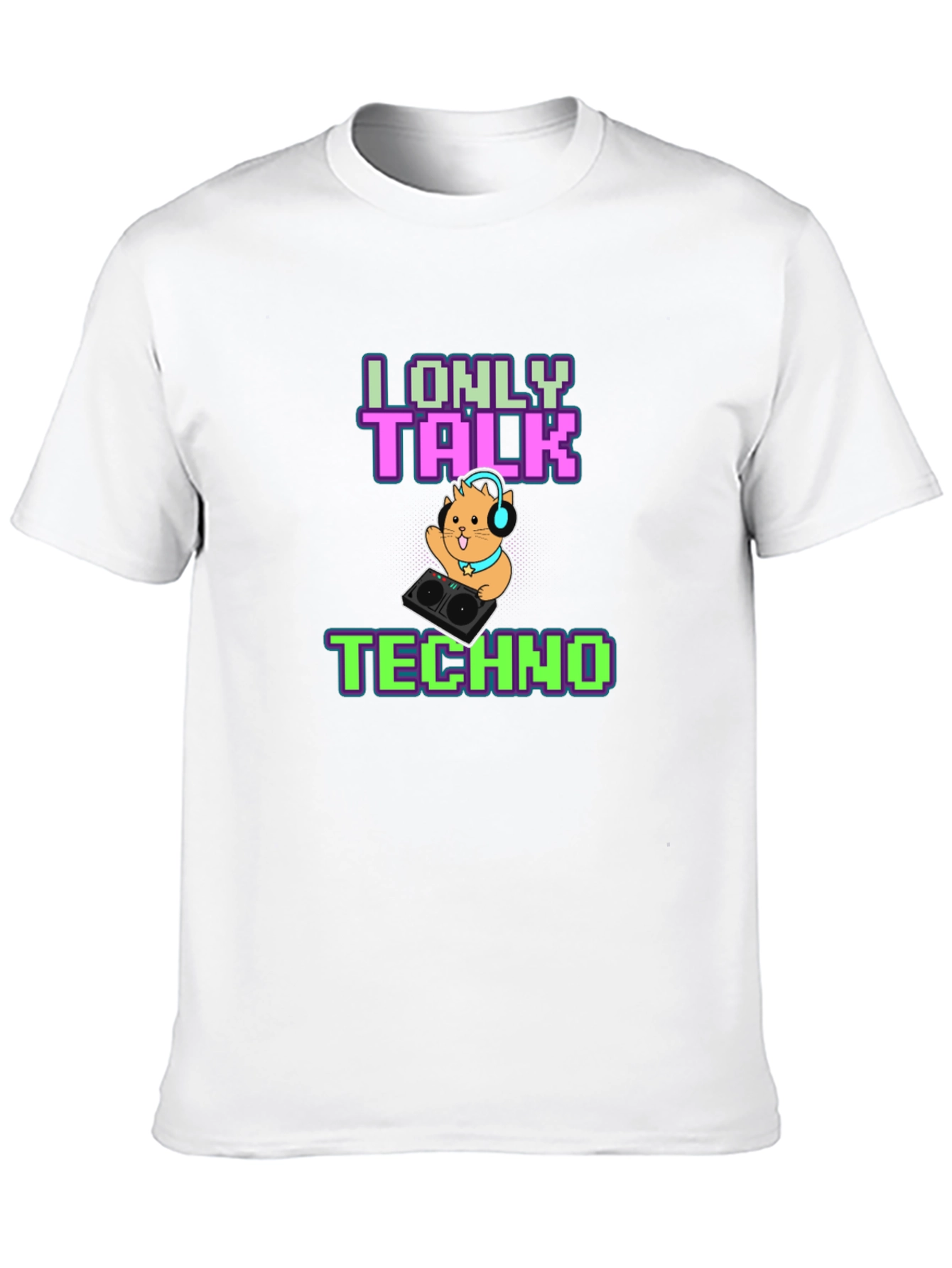 I Only Talk Techno T-Shirt - DJ Hamster